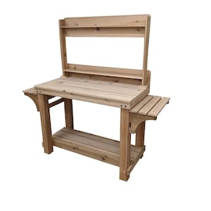 Premium Heavy Duty Cedar Potting Bench, planting table, garden work bench, outdoor table, Garden bench, Western red cedar.