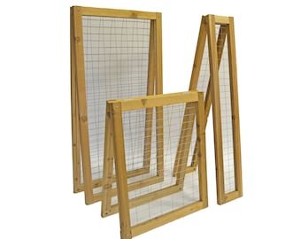 Premium Thick A-Frame wood Trellis ,  cedar trellises, Flower Support, Freestanding. Vegetable growing wall.