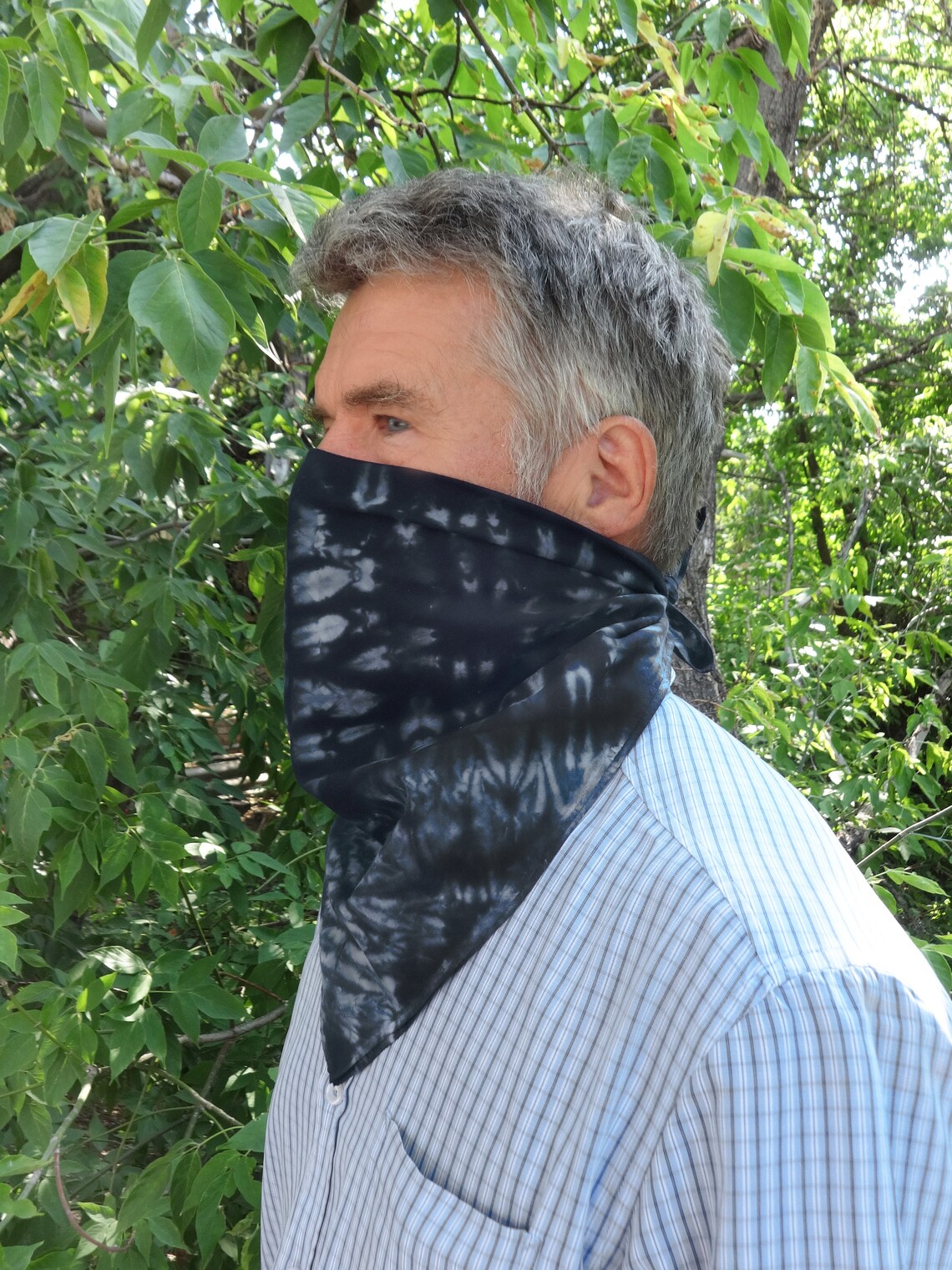 Unique gift for men with beard Cotton face mask bandana scarf Etsy
