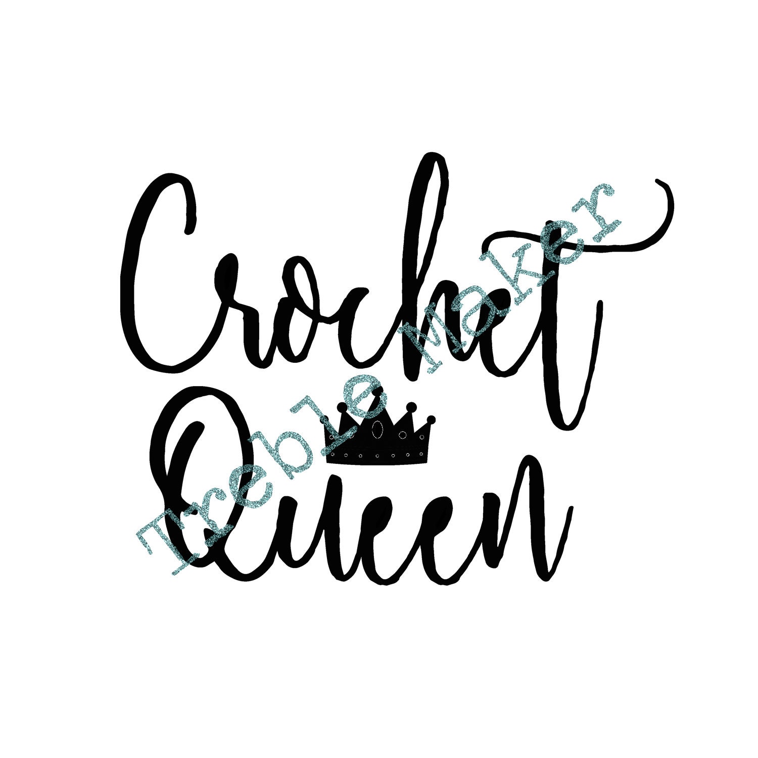 Download Crochet Queen SVG / PNG Cut File | Etsy
