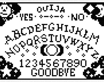 Hello Goodbye - Crochet C2C Pattern -  Blanket - Corner to Corner - Ouija - Witchy