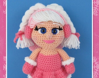 Fairy Amigurumi crochet pattern, winter fairy, fairy (English PDF file only, this is not the finished doll)