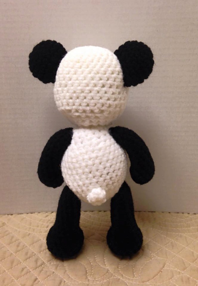 Panda Bear crochet pattern English PDF pattern only, this is not the finished doll image 4