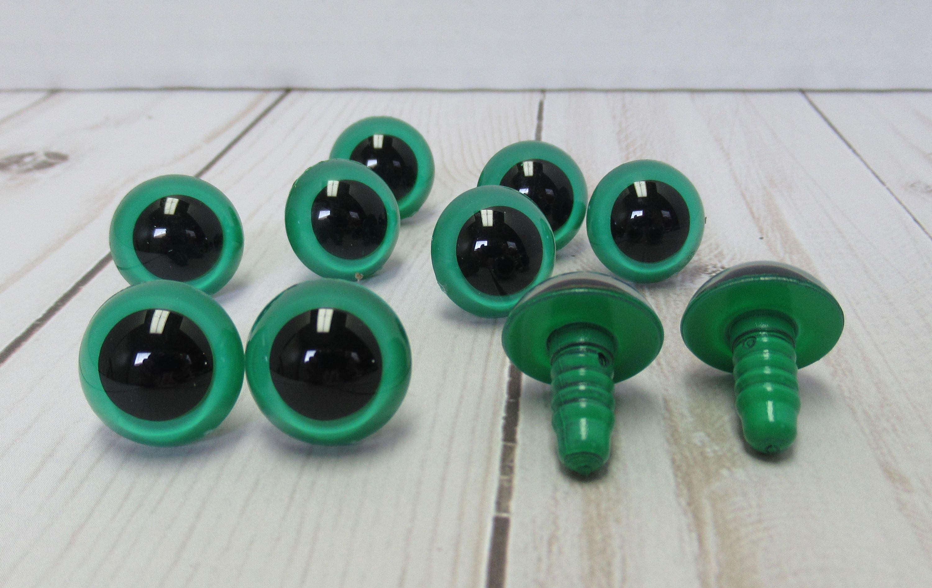 Safety Eyes Transparent Green (2 pieces) 