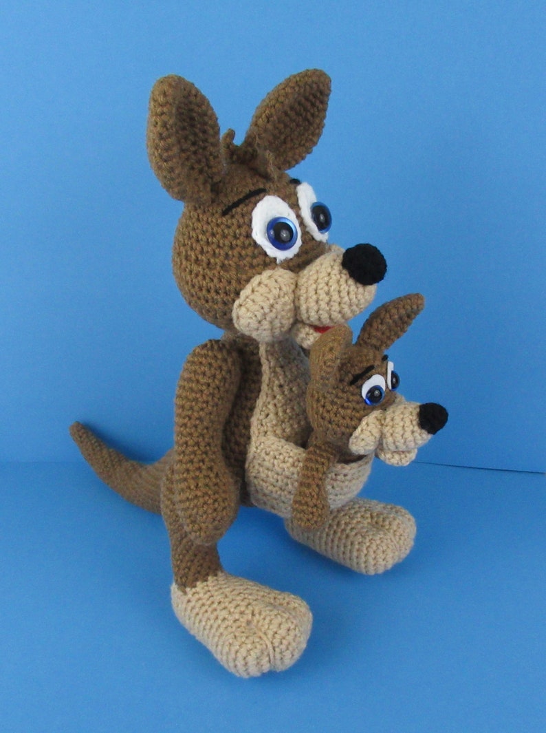 Kangaroo Crochet Pattern Ruby Roo Baby Kangaroo Mommy Etsy