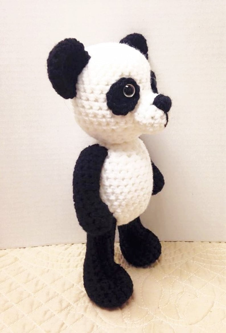 Panda Bear crochet pattern English PDF pattern only, this is not the finished doll image 7
