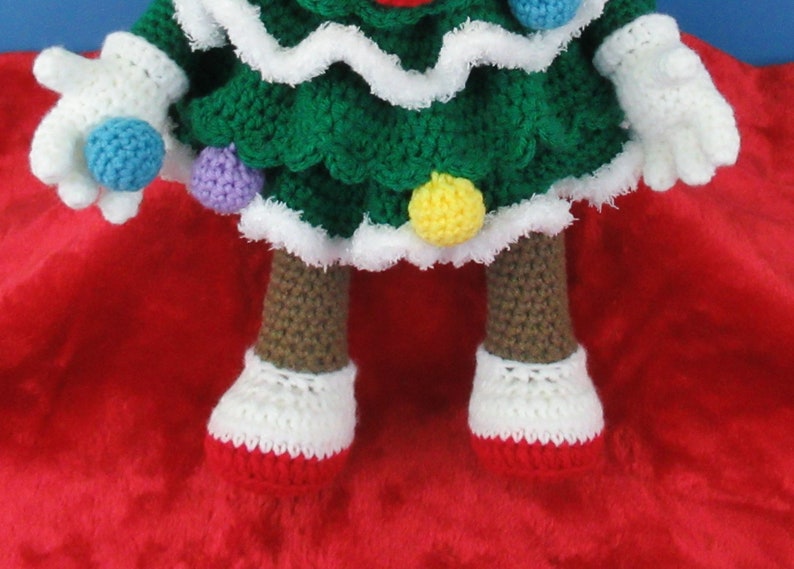 Christmas Tree Crochet Pattern English PDF file only, this is not the finished doll image 6