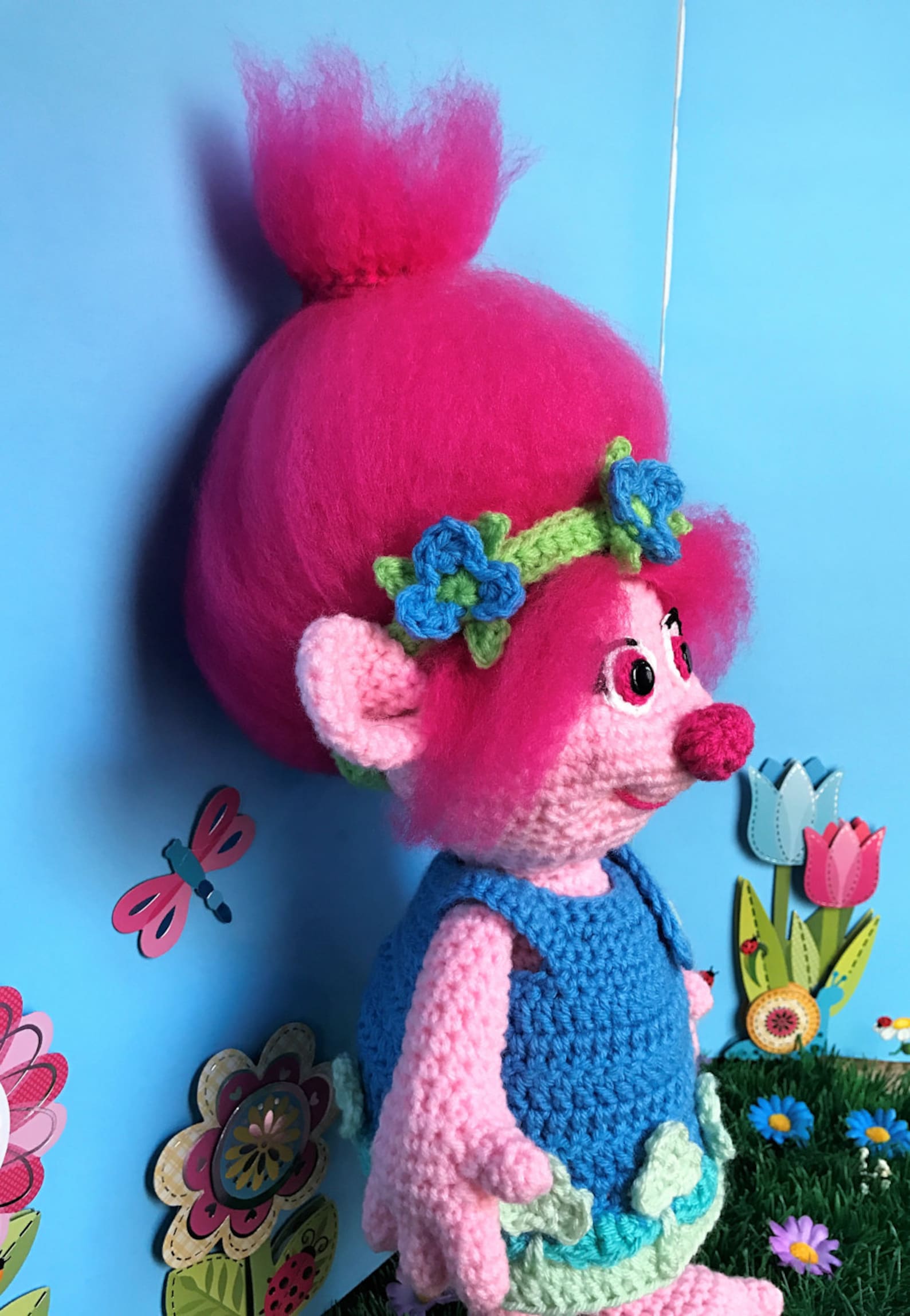 Poppy Troll Amigurumi Crochet Pattern english PDF Pattern Etsy