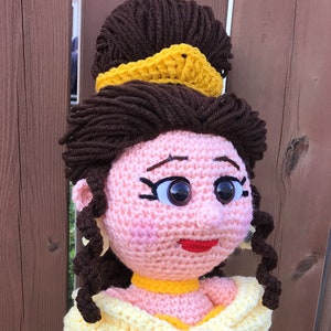 Belle Amigurumi crochet pattern, princess, Belle, beauty and the beast English PDF download only, this is not the finished doll image 7