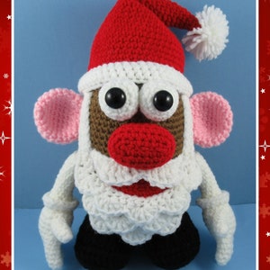 Mr. Potato Head Santa crochet pattern, potato head, christmas English PDF file only, this is not the finished doll image 10