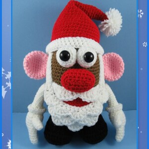 Mr. Potato Head Santa crochet pattern, potato head, christmas English PDF file only, this is not the finished doll image 2