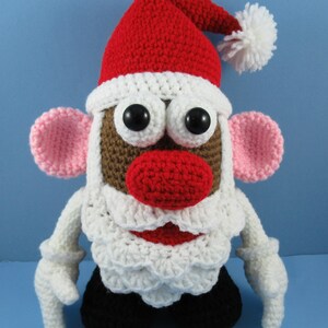 Mr. Potato Head Santa crochet pattern, potato head, christmas English PDF file only, this is not the finished doll image 9