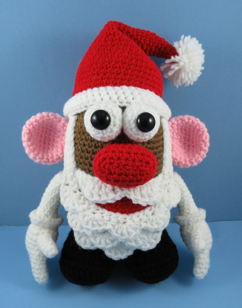 Mr. Potato Head Santa crochet pattern, potato head, christmas English PDF file only, this is not the finished doll image 9