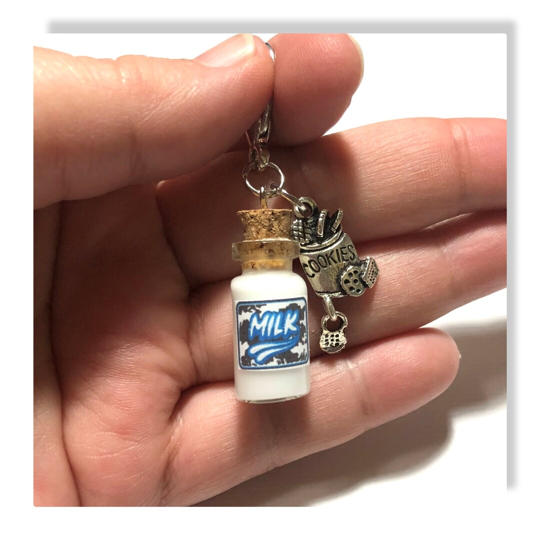 Stitch Markers/milk and Cookies/lobster Clasp/crochet Stitch Marker