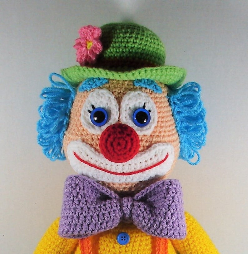 Clown Amigurumi crochet pattern, clown, funny clown English PDF only not the finished doll image 3