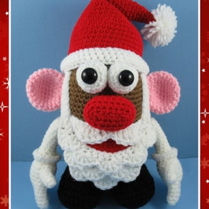 Mr. Potato Head Santa crochet pattern, potato head, christmas English PDF file only, this is not the finished doll image 4