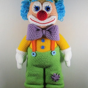 Clown Amigurumi crochet pattern, clown, funny clown English PDF only not the finished doll image 2