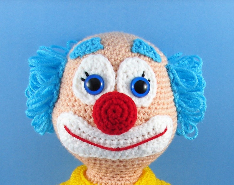 Clown Amigurumi crochet pattern, clown, funny clown English PDF only not the finished doll image 7