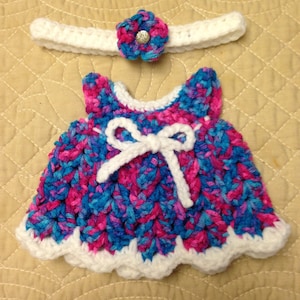 Teddy Bear dress and Headband Pattern (English PDF pattern only)