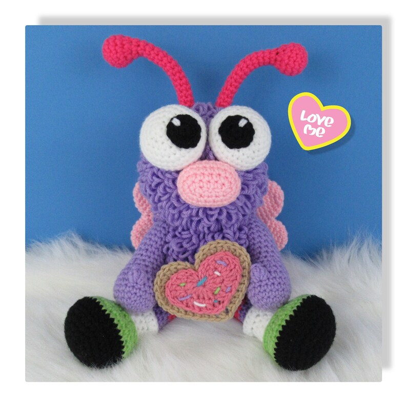 Bug Crochet Pattern Love Me Bug Valentines english PDF File Etsy