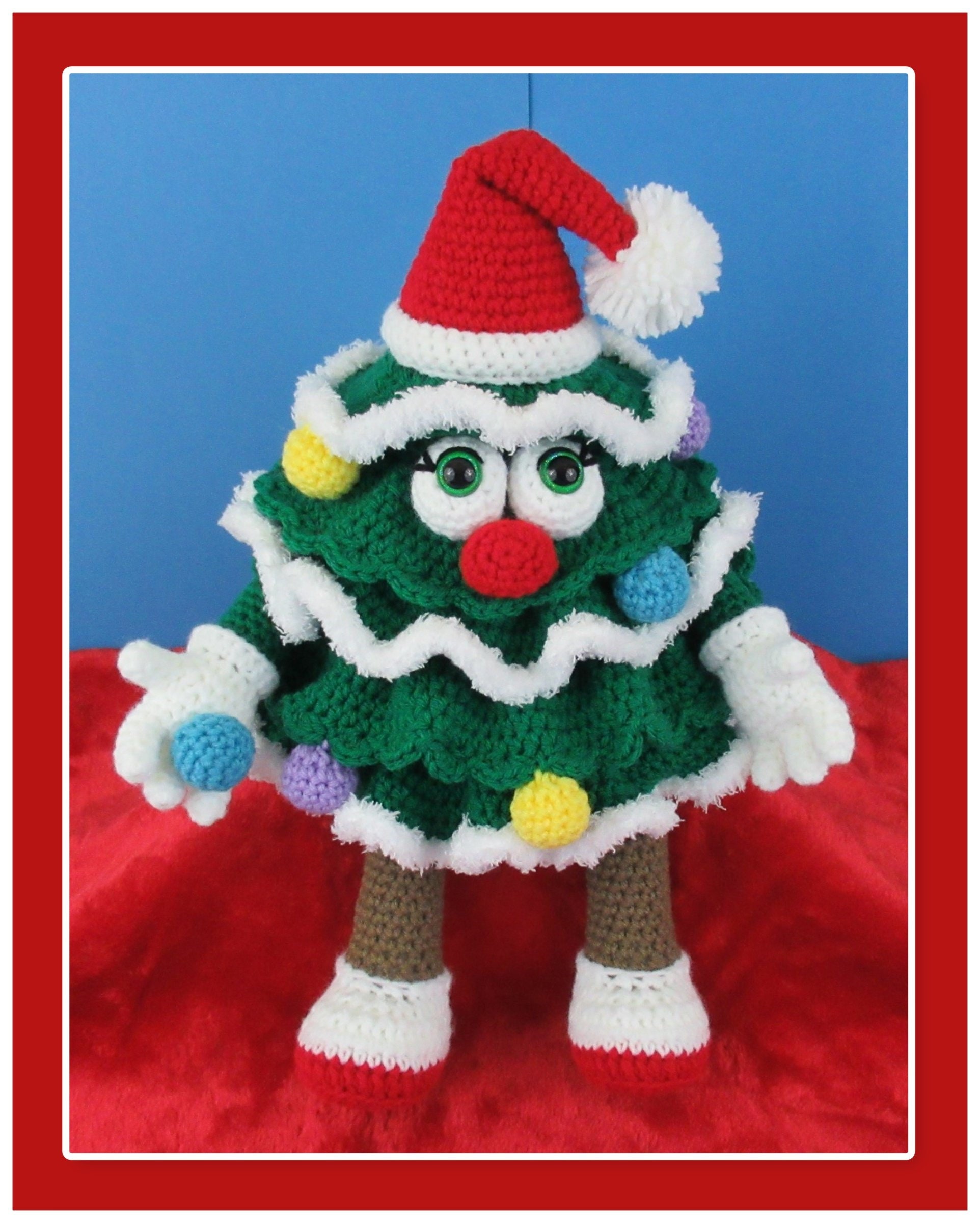Christmas Tree Crochet Pattern (English PDF file only, this is not the finished doll)