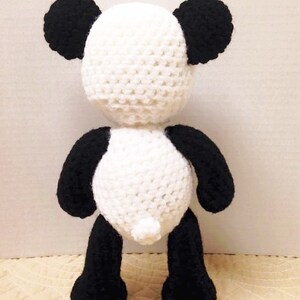 Panda Bear crochet pattern English PDF pattern only, this is not the finished doll image 8