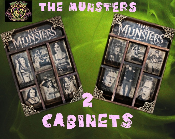 Featured listing image: THE MUNSTERS. 2 Cabinet of Curiosities