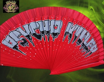 Psycho Killer Wooden Fan