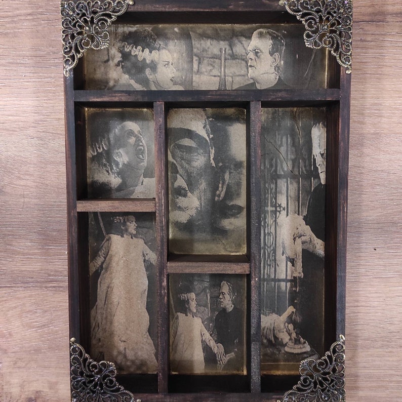 Bride and Frankenstein Monster of Curiosities Etsy