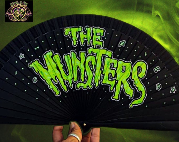 The Munsters Logo Wooden Fan