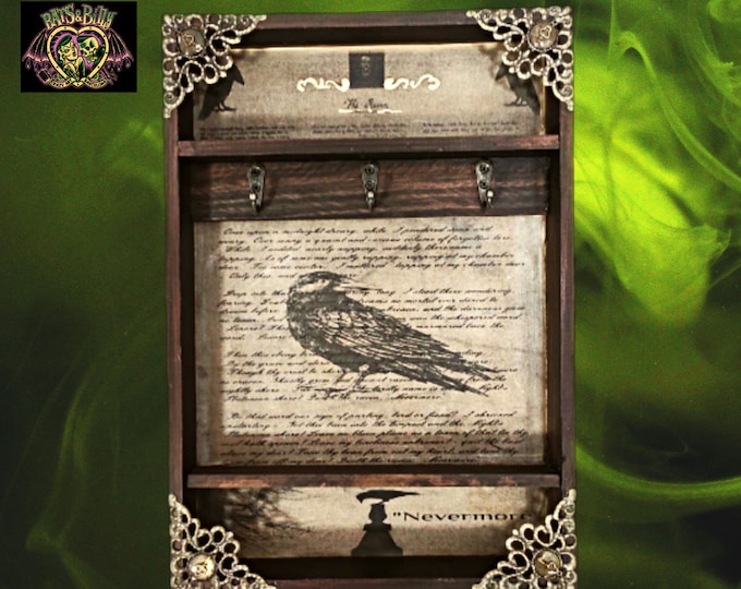 The Raven Wooden Key Rack