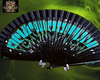 Psychobilly Wooden Fan