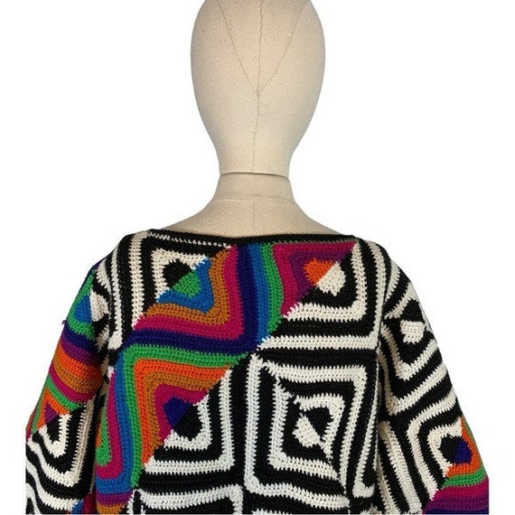 Vintage Jennifer Reed Handmade Knit Retro 80s 90s… - image 7