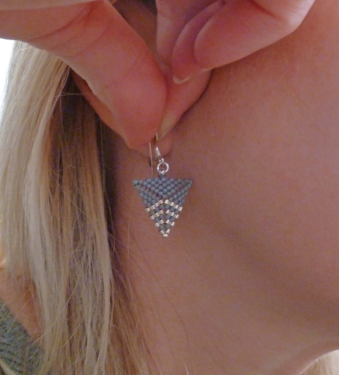 Dangle Earring - Grey Tones