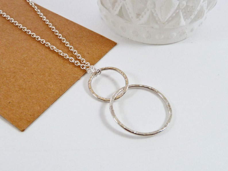 Friendship Necklace Interlocking Circles Necklace Best Etsy UK