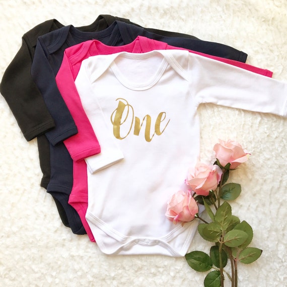 first birthday bodysuit