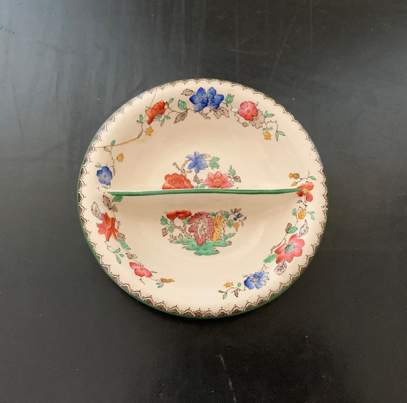 Antique Copeland Spode Chinese Rose Condiment dish with old Etsy