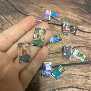 Dollhouse Miniature 1/12 scale vhs tape horror earrings