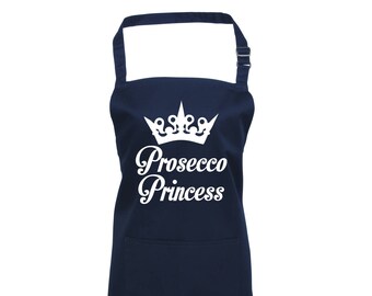 Prosecco Princess Funny Christmas Apron