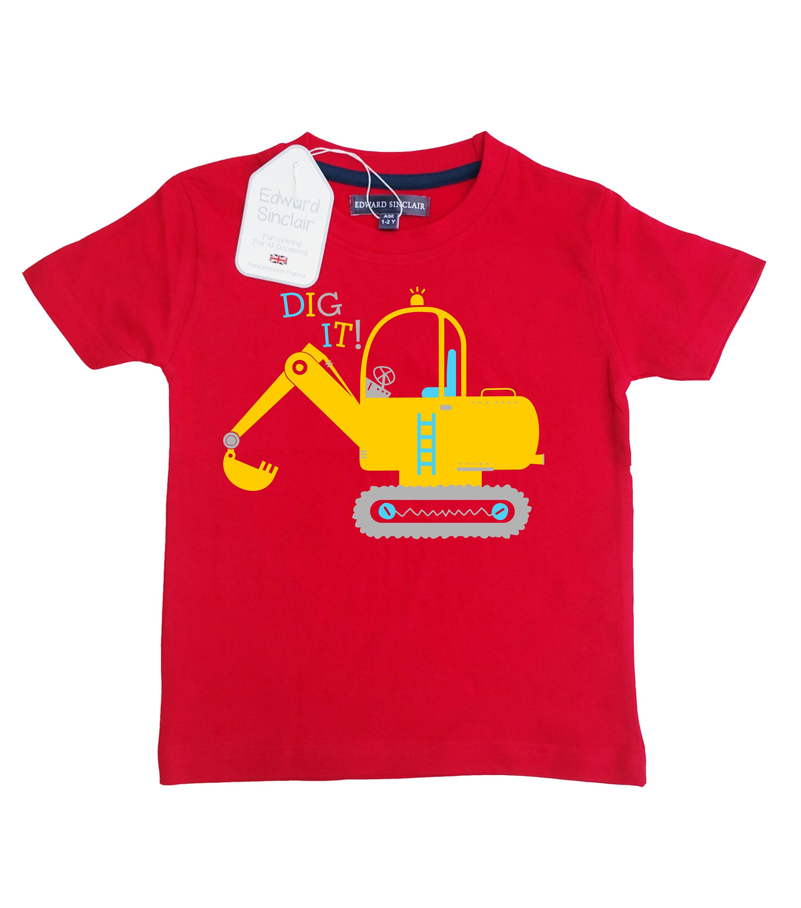 Dig It. Children's Digger Tshirt Etsy UK