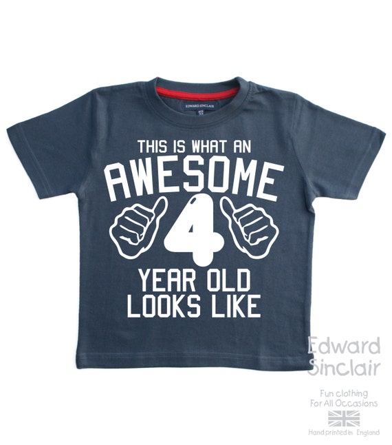 4 year best sale old t shirt
