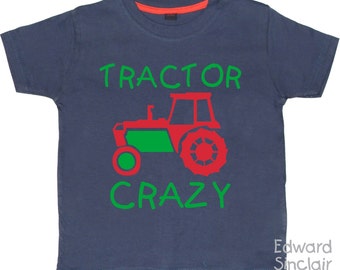 Tractor Crazy  Childrens T-shirt