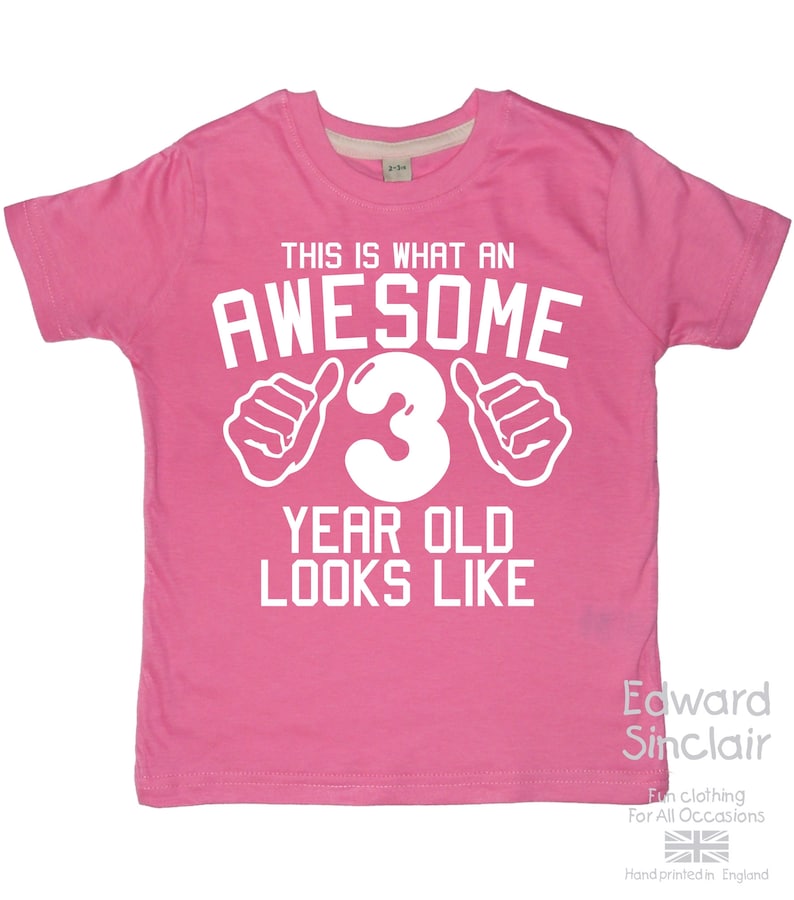 This is What an Awesome 3 Year Old Looks Like. Girls 3rd Etsy