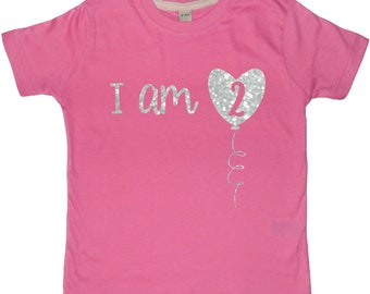 Sono 2 Balloon Girls 2nd Birthday T-shirt