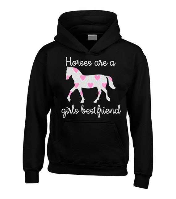 Girls horse hoodie hotsell