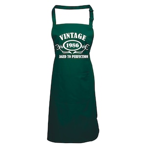 Vintage personalizzato invecchiato alla perfezione 30 ° / 40 ° / 50 ° / 60 ° compleanno Cooking & Baking grembiule