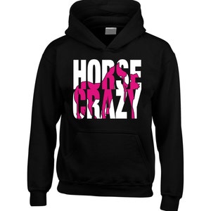 Horse Hoodie Equestrian Hoodie Horse Crazy image 1