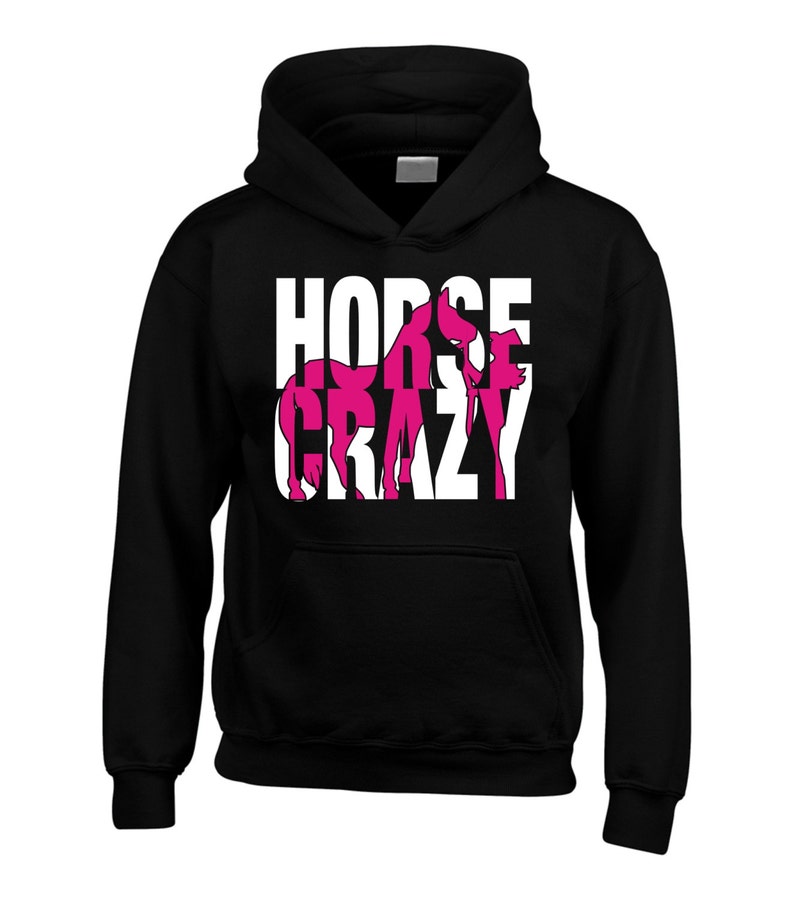 Horse Hoodie Equestrian Hoodie Horse Crazy image 1