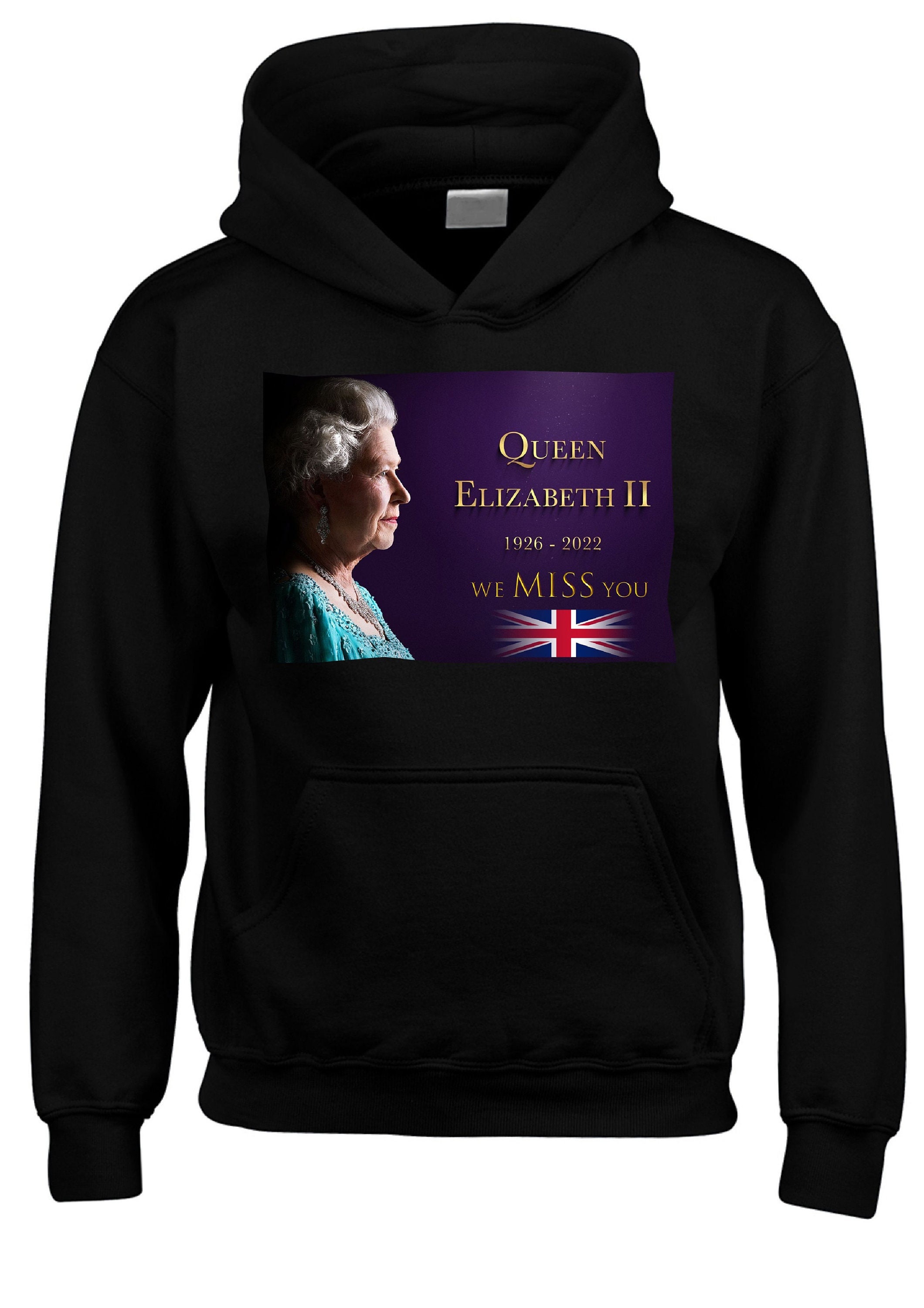 Discover Queen Elizabeth II 1962-2022 Erinnerung Foto Hoodies