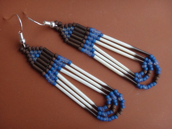 native american porcupine quill necklace